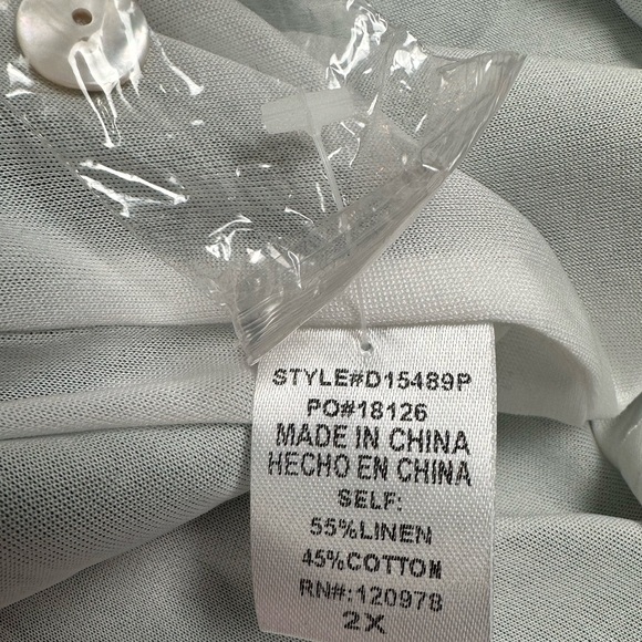 NWT Entro Color Block Linen Blend Tunic Shift Dress - Picture 10 of 11